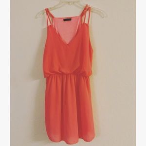 2/$15 Neon Dress w Cute Shoulder Straps